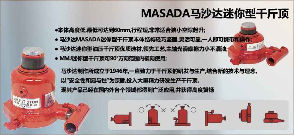 馬沙達MMJ型迷你千斤頂圖