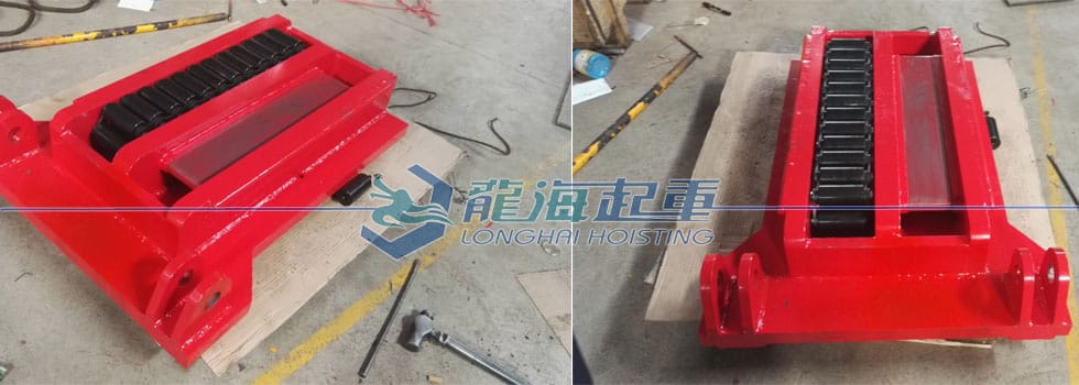 300噸雙排輪滾輪小車定制完工發(fā)貨了！